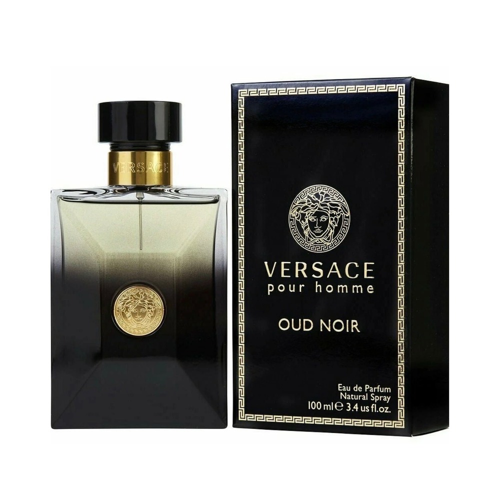 Versace Pour Homme Oud Noir Eau De Parfum 100ml 3.4oz Mens Fragrance New